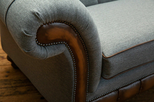 Chesterfield ādas dīvāns auduma dīvāns dīvāns kanapējs polster Wohnzimmer pasūtījums