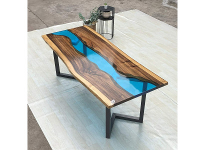 Papildu galda epoksīda smilts Couchtisch Rokdarbu Couchtisch 120x60cm