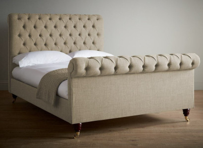 Beidzot luksusa velvēna auduma divguļamā gultas Chesterfield klasiskais dizains ir jaunas.