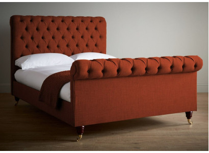 Chesterfield sarkanā gultas elegantais Chesterfield divguļamais galds dizainera mēbeles