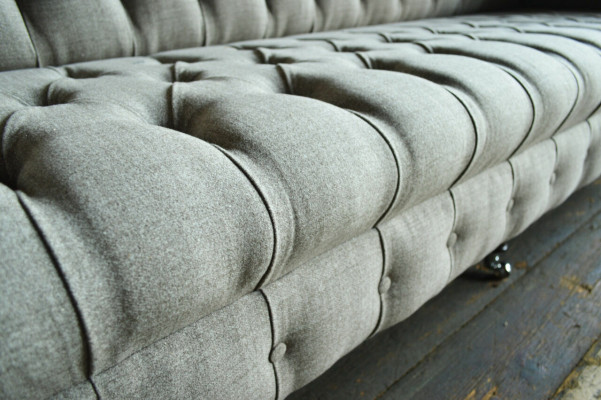Tekstilu dīvāns Auduma dīvāns Chesterfield lielie dīvāni xxl dīvāni Sēžamkrēsls 265cm apdare