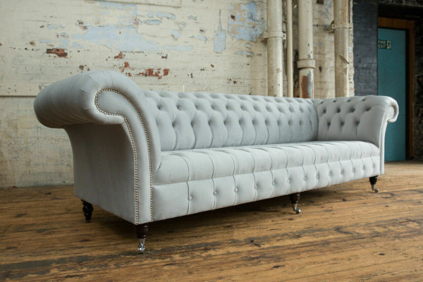Tekstila dīvāns auduma dīvāns Chesterfield lielie dīvāni xxl dīvāni sēdekļa polsteris 265cm