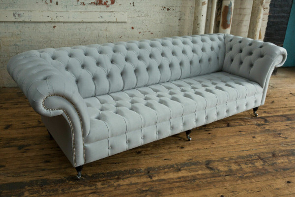Tekstila dīvāns auduma dīvāns Chesterfield lielie dīvāni xxl dīvāni sēdekļa polsteris 265cm