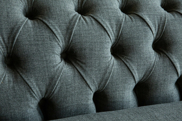 Chesterfield Sofa Dīvāna dīvāns Pildījums Dīvāna Couchers Viersēdvietu audums 265cm Sēdekļa polsteris