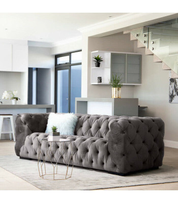 Peleks "Chesterfield" trijos vietu dīvāns Ar polsterētu stilu Mēbeles