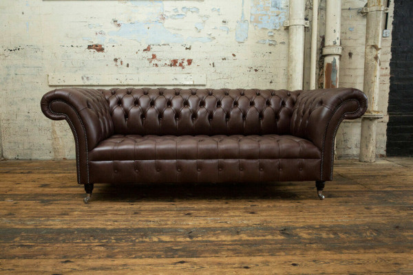 Brūns Chesterfield dīvāns Luksusa dīvāns dizainera mēbele
