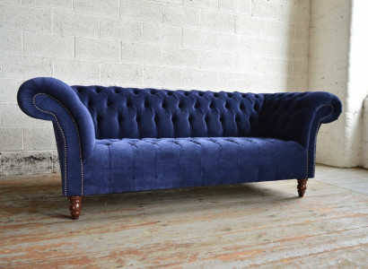 Zils Chesterfield dīvāns dīvāna dizains polster mēbeles dīvāns audumi audums āda