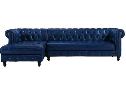 Chesterfield Stūra dīvāns Sofa Sofa Pārklājums Stūra iekārtojums klasiskām mēbelēm