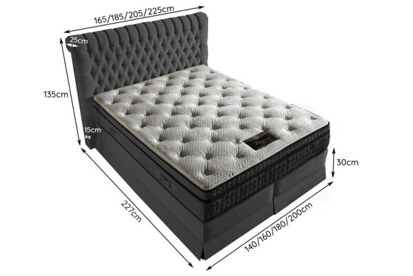 Pilotaudzestas luksusa guļamistabas Chesterfield gulta apdare dizains luksusa divguļamie gultas.