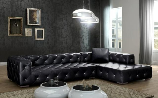 Luksusa stūra dīvāns Dīvānkampāna Sofa Pārklājumi Sēdekļi L formā.