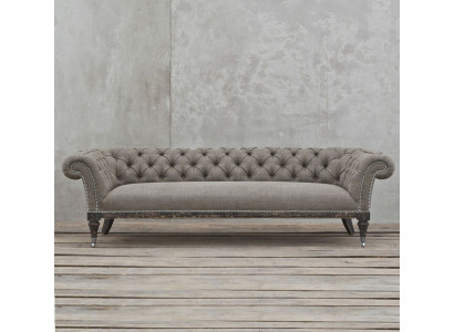 Chesterfield dīvāns ar auduma vai ādas pārklājumu, 4-vietīga auduma dīvānu komplekts.