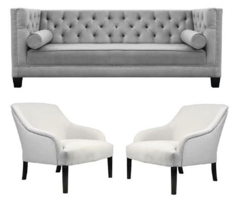 Peleks Chesterfield krēsli balti xxl Liels tekstils Dīvāni Radošie mēbeles Jauni