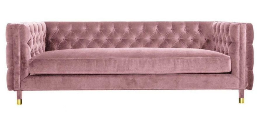 Rozā Chestapola Sofa Radošais Mēbeles 4-vietīgs Jauns xxl Lielais Dīvāns