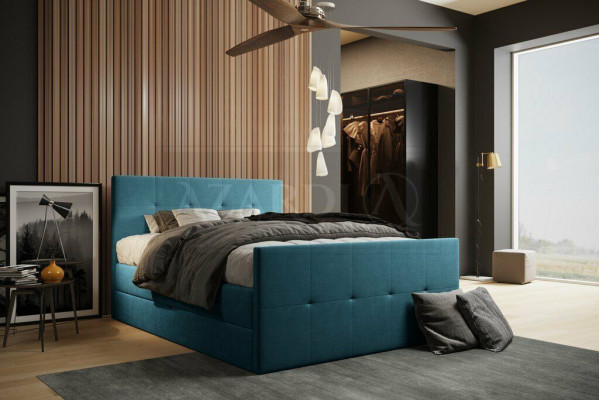 Chesterfield gultas apģērbs divvietīga gulta xxl dizaina luksusa boxspring gulta.