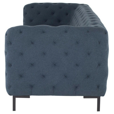 Pelnbaltā Modernā 3-vietīgā Chesterfield dzīvojamā istaba Eleganta dīvāns