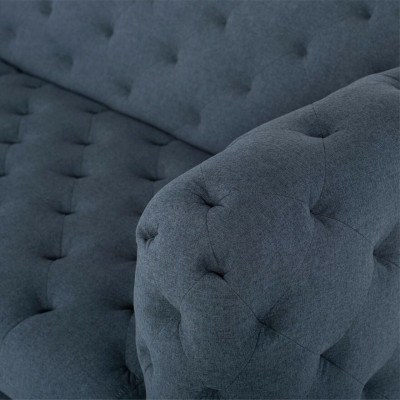 Pelnbaltā Modernā 3-vietīgā Chesterfield dzīvojamā istaba Eleganta dīvāns