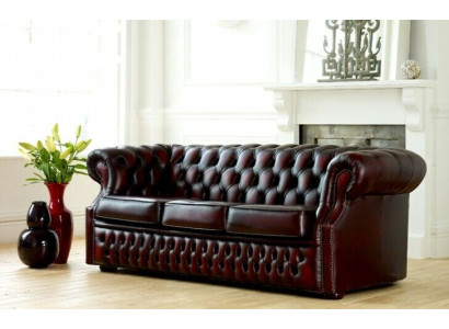 Chesterfield Sofa dīvāns Polster ādas dīvāns komplektā 3 sēdvietas divvietīgais jauns