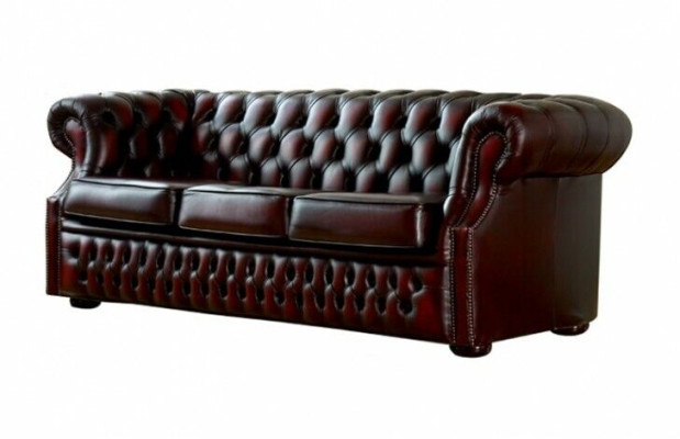 Chesterfield Sofa dīvāns Polster ādas dīvāns komplektā 3 sēdvietas divvietīgais jauns