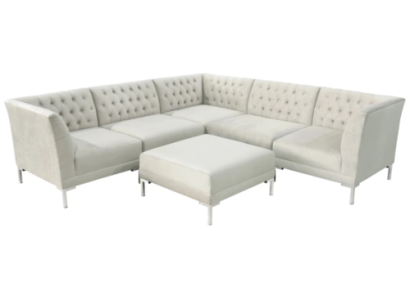stūra dīvāns bēša šampanieša baltā chesterfield dīvāns tekstila luksusa mēbeles stūrleņķa dīvāns