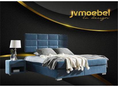 Luxusvara Boxspring gulta 140 160 180 x 200 cm divvietīga guļamistaba mēbelu audums