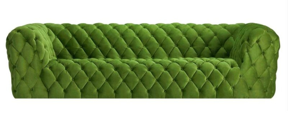 Pinke Xxl Lielā Dīvāns Chesterfield Sofa Polster Stoff Couchen Viersitzer 250cm jauns