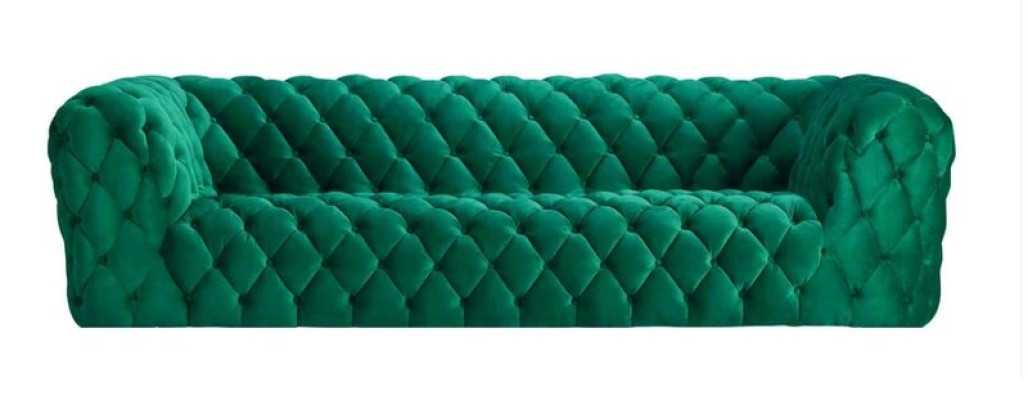Pinke Xxl Lielā Dīvāns Chesterfield Sofa Polster Stoff Couchen Viersitzer 250cm jauns