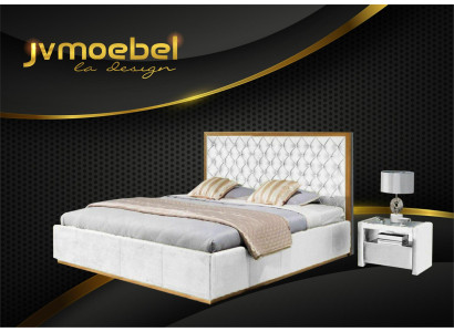 Gulta Tekstils Guļamistabas dizains Mēbeles Moderns Luxus Gultas Gultas struktūra 140x200