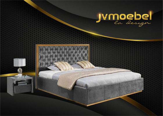 Gulta Tekstils Guļamistabas dizains Mēbeles Moderns Luxus Gultas Gultas struktūra 140x200