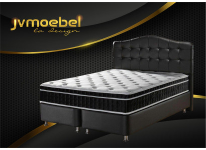 Gultas ādas guļamistabas mēbeles Luksusa Modeŗas gultas Chesterfield Boxspring Jaunas