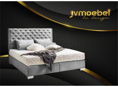 Chesterfield Boxspring gulta Tekstils Miegamistaba Mēbeles Modernas gultas Audums Jauns