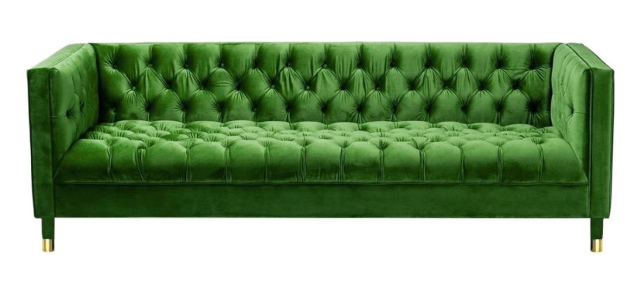 Zils Česterfīldas tekstils Moderns dizains Audums Radošas mēbeles Jauna dzīvojamā istaba Sofa