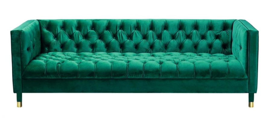 Zils Česterfīldas tekstils Moderns dizains Audums Radošas mēbeles Jauna dzīvojamā istaba Sofa