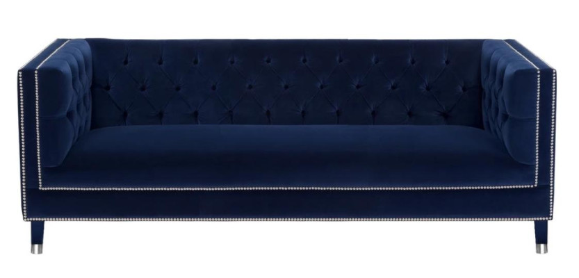 Luksusa melnā auduma dīvāns samta trīs vietu polstermēbeles viesnīcai dzīvojamā istabā darbistabā