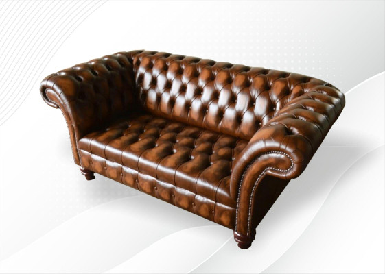 Dizaina Chesterfield sofa 2 sēdvietas Brūns dīvāns Polster Sofas dzīvojamā istabā Sofa jauns