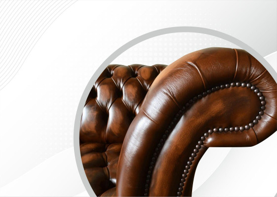 Dizaina Chesterfield sofa 2 sēdvietas Brūns dīvāns Polster Sofas dzīvojamā istabā Sofa jauns