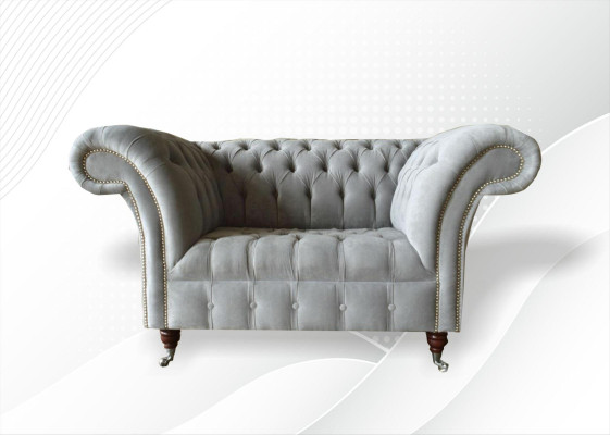 Chesterfield krēsls dīvāns auduma dīvāns 1,5 sēdvietu viena sēdeklis