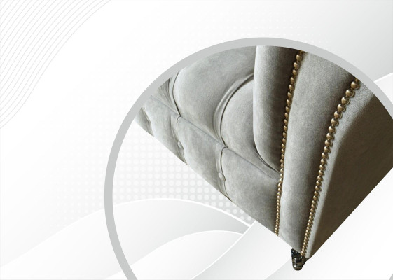 Chesterfield krēsls dīvāns auduma dīvāns 1,5 sēdvietu viena sēdeklis