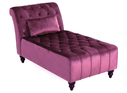 Lila Chaiselongue Chesterfield mēbeles guļammaiņa Dzīvojamā istaba Moderns dizains