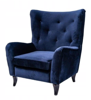 Sēžamkrēsls Tekstils Audums Chesterfield Samts Mēbeles Dzīvojamā Istaba Modernas Dīvāni Zils
