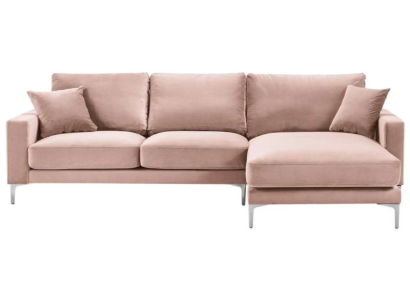 Rozā stūra dīvāns auduma dzīvojamā istabā dizains dīvāns polster sofa dīvāni stūrgarnitūra jauns