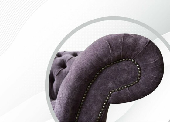 Gultas Sofa 4 vietu dizains Polster Moderns Tekstils Audums Chesterfield Sofas Jauns