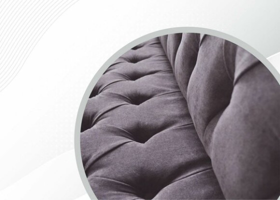 Gultas Sofa 4 vietu dizains Polster Moderns Tekstils Audums Chesterfield Sofas Jauns