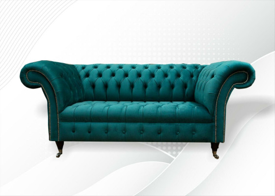 Dīvāns 2-vietīgs Kesterfilda mīkstā dizaina luksusa dīvāns Sofa atpūtas kluba dīvāni.