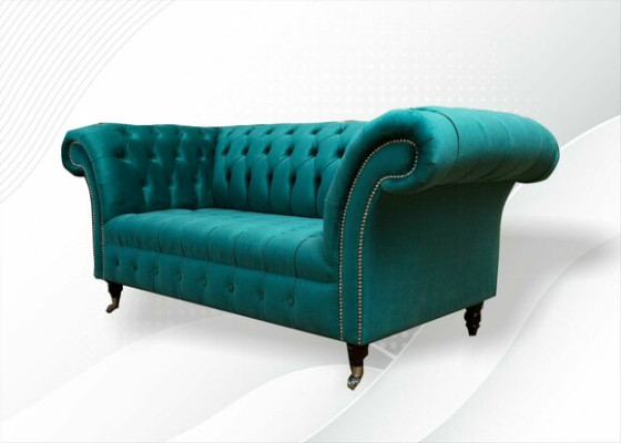 Dīvāns 2-vietīgs Kesterfilda mīkstā dizaina luksusa dīvāns Sofa atpūtas kluba dīvāni.