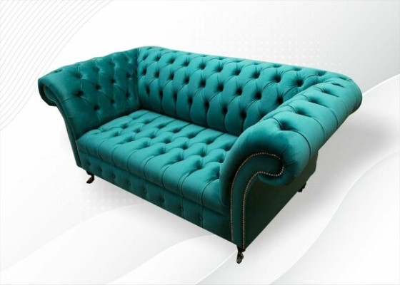 Dīvāns 2-vietīgs Kesterfilda mīkstā dizaina luksusa dīvāns Sofa atpūtas kluba dīvāni.