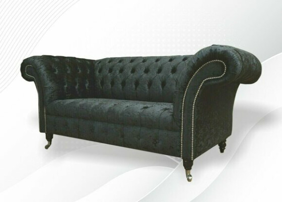 Tranzīsts no vāciešu valodas: Chesterfield Samt Club Couch Polster 2 Sitzer dizains Tekstila dīvāns Dīvāns - latviešu valodā: Ševro Chesterfield Samta kluba dīvāns Polster 2 Sitzer dizains Tekstils dīvāna dīvāni