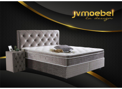 Mēbeles Royale modernās gultas mēbeles Chesterfield gultas istaba