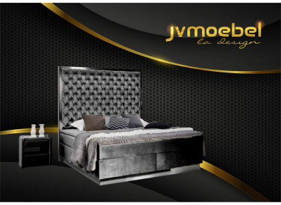 Boxspring gultas auduma mēbeles gultasveļas audums guļamistabas dizains Chesterfield
