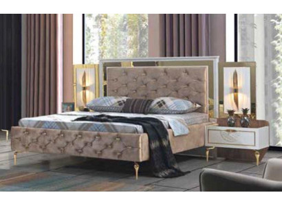 Chesterfield Bed Pārklājuma Dizains Luksusa Dubultais Viesnīca Itāļu