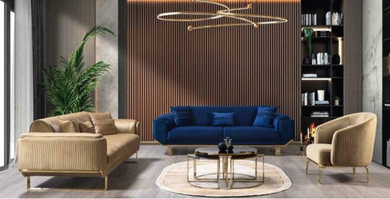 Krēsli Moderns Dīvāns Sofa Atpūta Audums Lounge Tekstils Vietu Sēdekļu Lux Sēdeklis Poliesters